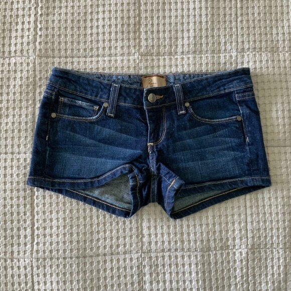 PAIGE Premium Denim Shorts Size 25 - Picture 1 of 5
